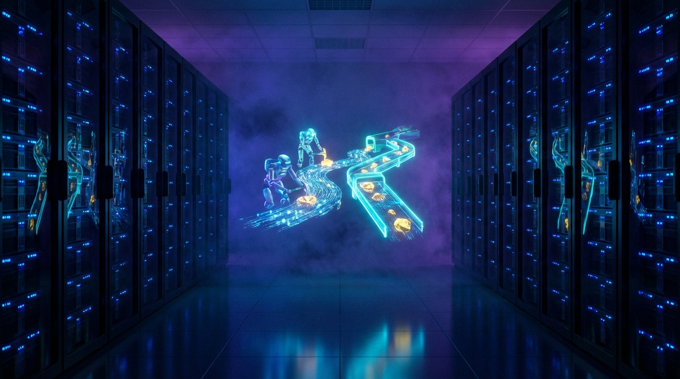 Visual illustration for The AI Agent Gold Rush | X01