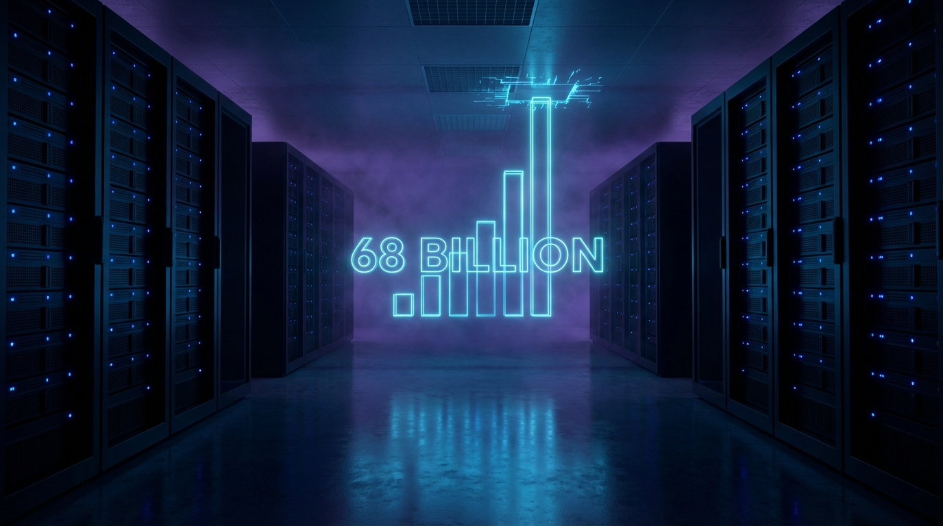 Visual illustration for Nvidia Shatters Records Again: $68B Quarter Confirms AI Infrastructure Boom Has No Ceiling | X01